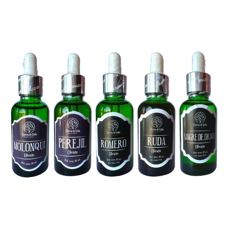 Tierra de Vida 5 Oleatos A Escoger Extractos De Plantas