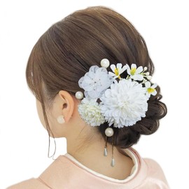 Baramoly Hair Ornament, Yukata, Kimono, Daisies, Preserved Flowers, Artificial Flowers, Flower Decoration, Festivals, Fireworks Displays, Coming of Age Ceremonies, Weddings, Graduation Ceremonies,