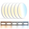 6 Pack 12inch Flush Mount LED Ceiling Light,2700K-6500K 5 Color