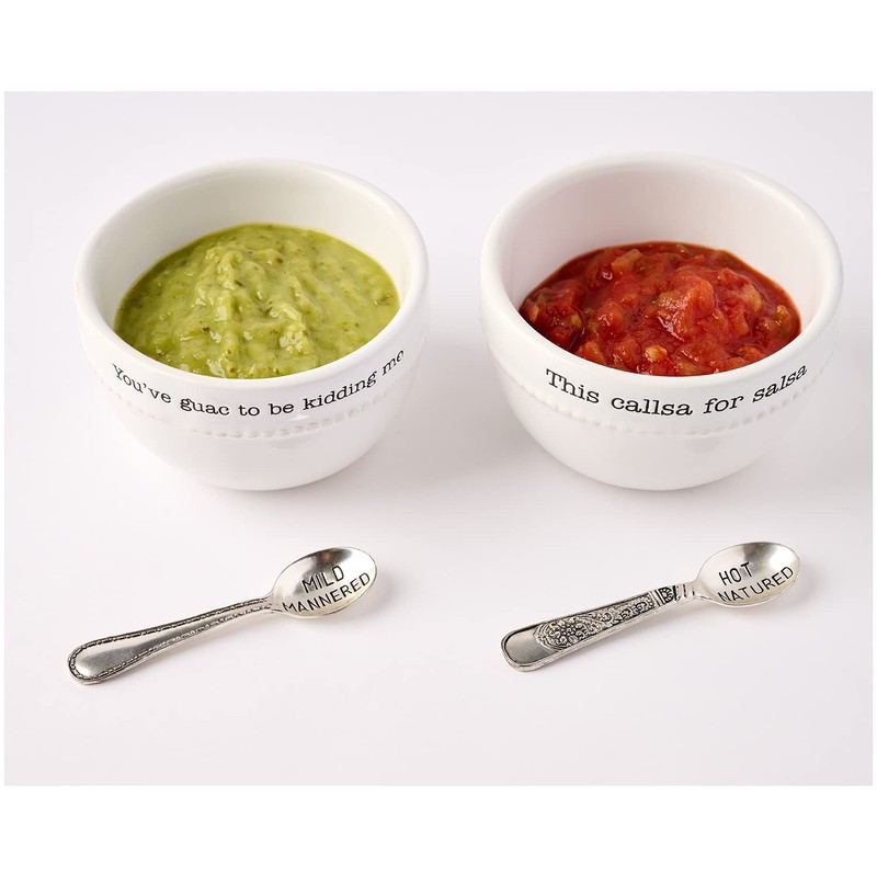 Mud Pie Salsa and Guacamole Serving Set of 2 with