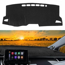 SKYLOTEC Dashboard Mats Dash Covers Pad Compatible with Toyota Corolla 2019-2023 2024 2025 Dash Carpet Protector