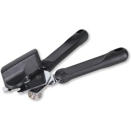 Westmark 13402270 Tin Opener with Capsule and Lid Lifter, Length: 18.7 cm, Steel/Plastic, Techno, Black