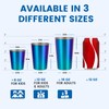 Cafezi 8 oz Stainless Steel Cups 4 Pack, Stackable Metal