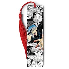 Bookmarks Ruler Metal Jujutsu Bookography Kaisen Measure Collage Tassels Bookworm for Gift Bookmark Reading Christmas Ornament Book Markers Bibliophile