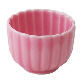 初山 Kilns 小鉢 Pink 4.8 φ X 3.5hcm Pink 釉 Chrysanthemum Shape Round delicacy YH – 147 – 03
