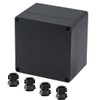 Raculety Project Box ABS Black Electrical Boxes IP65 Outdoor Waterproof