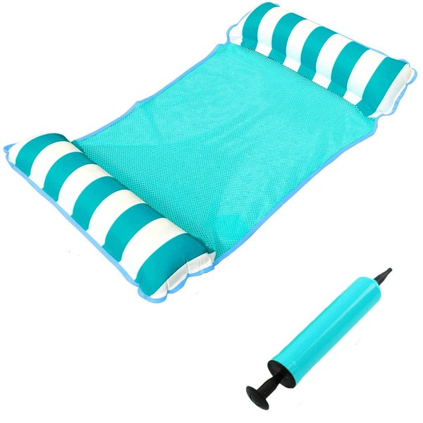 Queta Inflatable Water Hammock - Pool Floater for Beach, Lake,