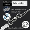 AMYSPORTS Stainless Steel Fishing Leader Saltwater Stainless Rigs Fishing Leader
