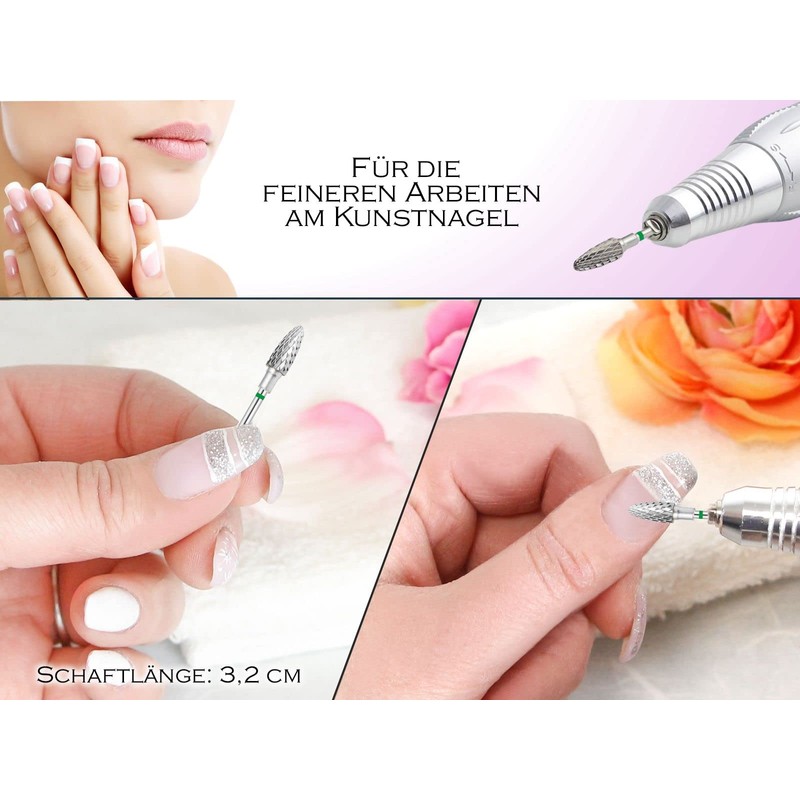Carbide Nail Cutter Bit Manicure Nail Art Grinder Nail File