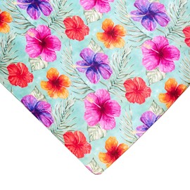 Hibiscus Fitted Crib Sheet, Made from Viscose from Bamboo and Spandex Material, Fits Standard Crib and Toddler Mattresses, by Florida Kid Co.