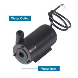 AITIAO 6Pcs Mini Water Pump DC 3V 5V 120L/H Low Noise Motor pump Micro Submersible Mini Water Pump Fish Tanks Fountain Aquarium Brushless Motor Submersible Water Pump (6PCS)