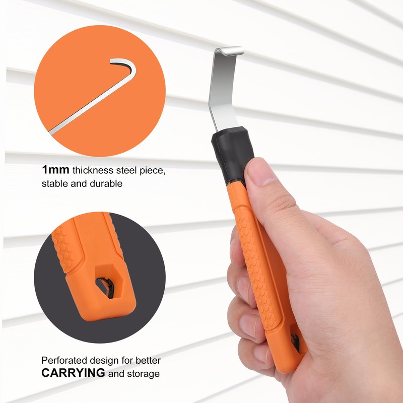 Vinyl Siding Removal Tool - Extra Long Handle, Steel Blade,