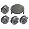 Grass trimmer thread spool, with spool cap, compatible with Bosch
