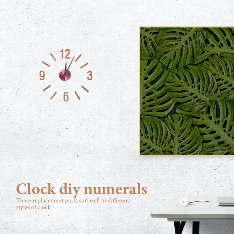 Gadpiparty 1set Clock Numbers Kit for Wall Clock Roman Numerals