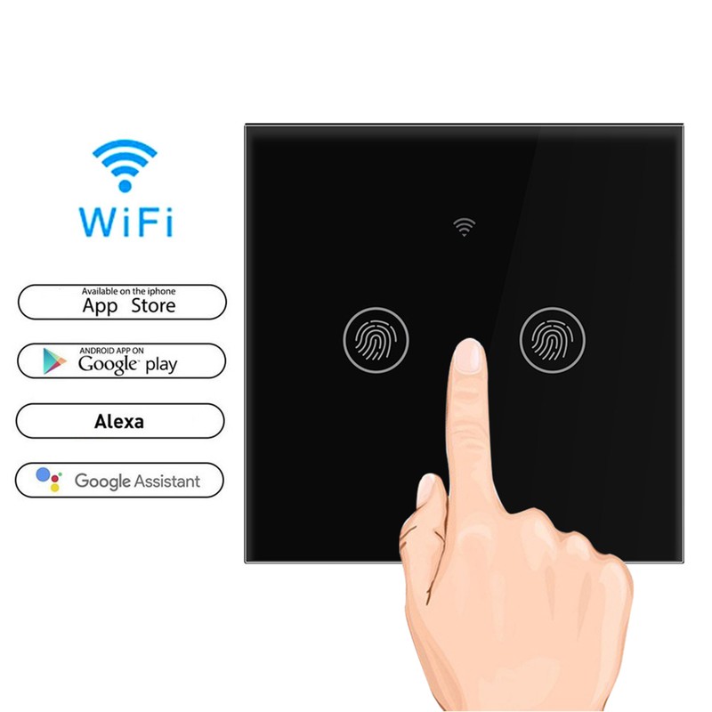 LED WIFI Intelligent Wall Touching Switch Mobile Phone APP Remote