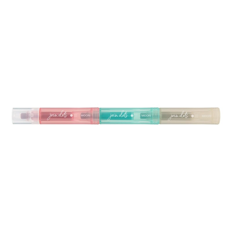 Midori 38137006 Joint Dots 3-Color Link, Milky Rollerball Pen,