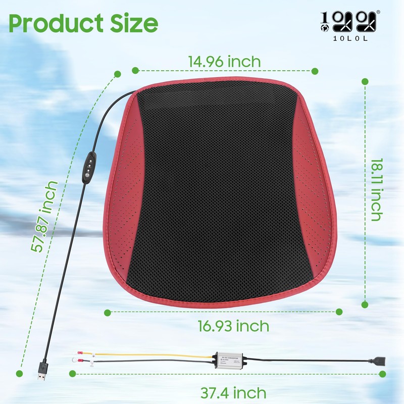 10L0L Golf Cart Cover Fits for Club Car （RED）