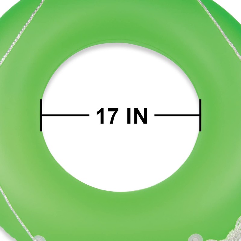 Poolmaster Neon Frost Large Swimming Pool Float Inner Tube, Green