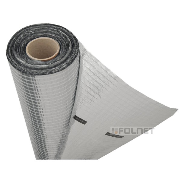 Trade Store Vapour Barrier and Thermal Insulation Aluminium Foil Membrane - for use in Walls, Floors and Roofs - 1m x 50m (50 SQ/M) - 90 G/SM - Free Next Day UK Delivery - CE Approved