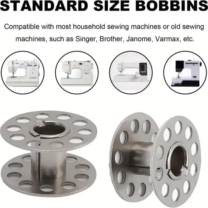 4 PCS Bobbin Cases with 25 Sewing Machine Bobbins with