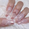 Pearl Ballet Core Handmade Nail Tip - Short Square /
