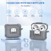 RFUNGUANGO for AirPods 3 Generation Case Cover with Lock,Clear Soft