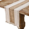 Macrame Table Runners Cotton Linen Fringe Boho Table Runner, Rustic