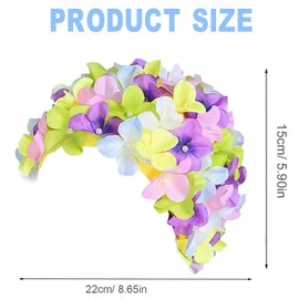 BEANPRECOY Vintage Swim Cap Floral Petal Retro Style Bathing Caps for Women Breathable Floral Swimming Hat Stylish Ear Protector for Girls Fashion Swim Cap for Swimming & Bathing Petal Design