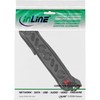 InLine 16481S power extension - power extensions (Black, Black)