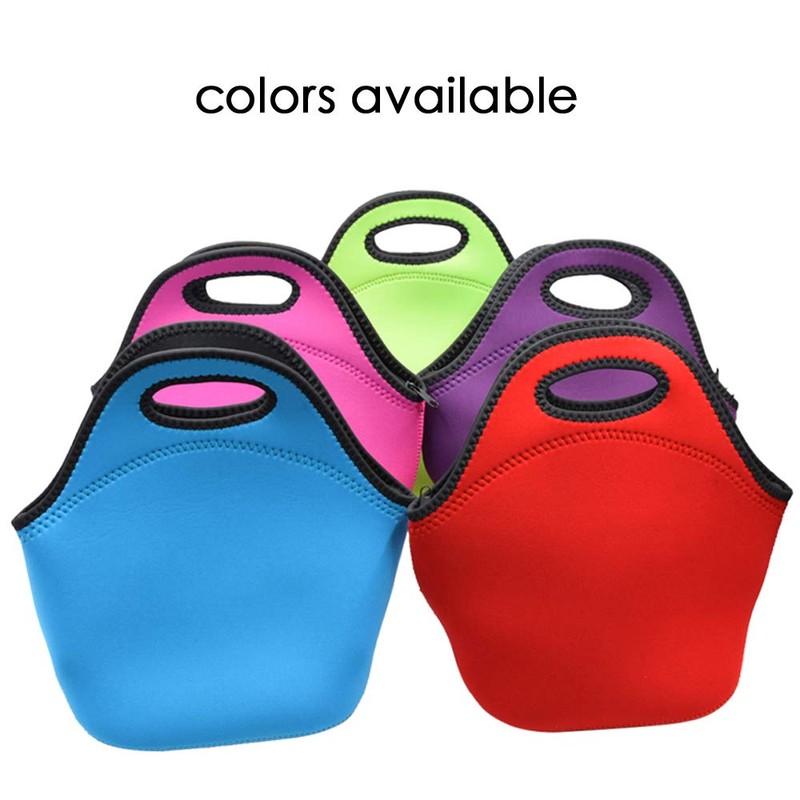 Insulated Neoprene Lunch Bag Gourmet Tote Cooler Warm Pouch for