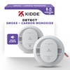 Kidde Hardwired Smoke & Carbon Monoxide Detector, AA Battery Backup,