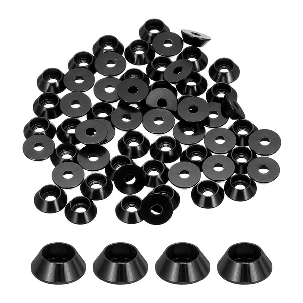 sourcing map M3 Cone Cup Washers,Anodized Aluminum Gaskets Cup Head