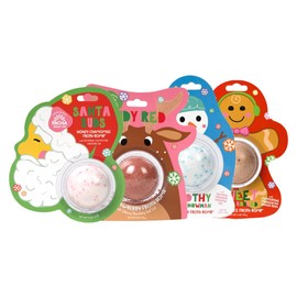 Pacha SOAP Holiday Bath Bomb Card 4 Pack, Variety, Moisturizing, Pacha Peaces Variety, Naturally Derived & Handcrafted in The USA