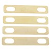 4Pcs Guitar Neck Shim Brass Material Heightening Gasket Set Musical