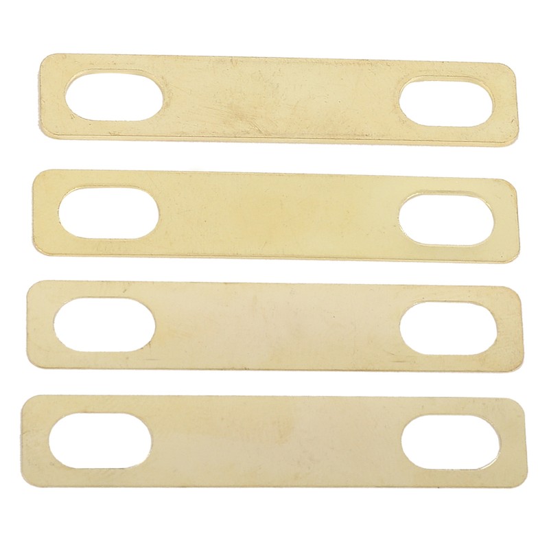 4Pcs Guitar Neck Shim Brass Material Heightening Gasket Set Musical