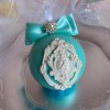 jelanny 1 Christmas Ornament Gift Turquoise Teal blue Shabby Chic