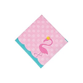 Flamingo Beverage Napkins - Party Supplies - Print Tableware - Print Napkins - Birthday - 16 Pieces