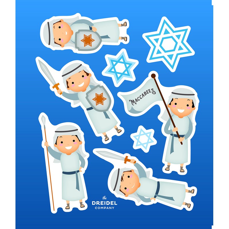 Large Hanukkah Window Clings Decals, Chanukah Theme Clings Decorations (48