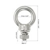 sourcing map M6 1/4"x0.47" Stainless Steel Eye Bolts Threaded Screw