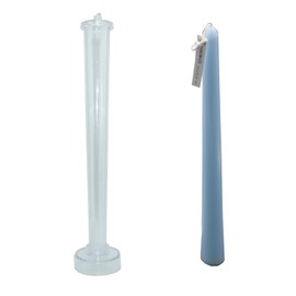 MILIVIXAY Candle Molds Durable Plastic Candle Molds for Making Candles Classic Tall Taper Mold -Height: 9.84 inch,Top Diameter:0.50 inch,Bottom Diameter:0.87 inch