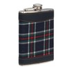 Premier Housewares 508267 Tartan Hip Flask, 8 oz - Blue