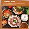 iplusmile 2Pcs Ceramic Steaming Bowls Practical Kitchen Tableware for Soup