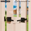 HILLMASTER Double Sided Gate Latch for Wooden Fence,Heavy Duty Swinging