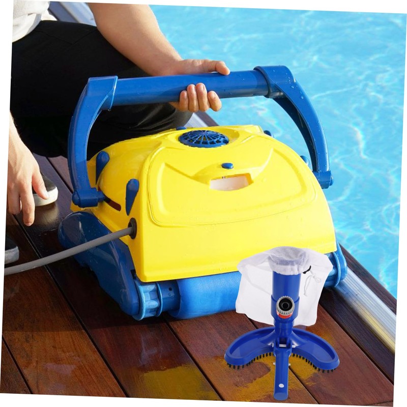 BESPORTBLE Pool Cleaning Nozzle Pool Vacuum Brush with Handle Pump