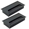 Rannb Rectangle Cable Grommet Metal Wire Hole Cover for Management