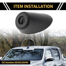 REPAIROCK Antenna Base Grommet Ornament for Toyota 4Runner 2010-2014 Antenna Ornament Rubber Adapter Base No.8639235040 Manual Radio Antenna Mount Bezel Topper