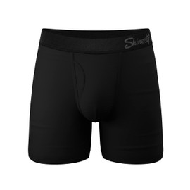 Shinesty Hammock Support Mens Boxer Briefs with Pouch | Mens Underwear with Fly | US Small Black