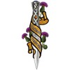 Medium Size Scotland Forever Thistle Celtic Dirk Truck Sticker