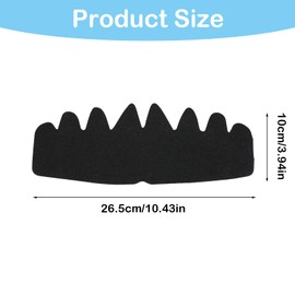 6 Pcs Hat Sweat Liner Ball Cap Sweat Protectors Padding for Ballcap Hat Protector Liner Baseball Caps Inserts Flexible Washable Shape Saver for Caps for Men Black