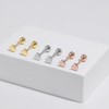 Meissa Sterling Silver Stud Earrings for Women Sterling Silver Screw